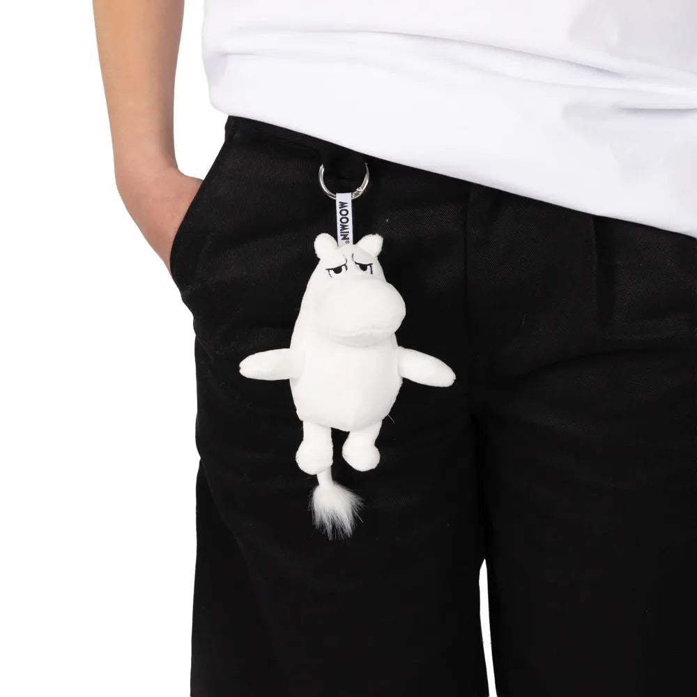 Moomintroll Angry Plushie Key Ring White - The Official Moomin Shop