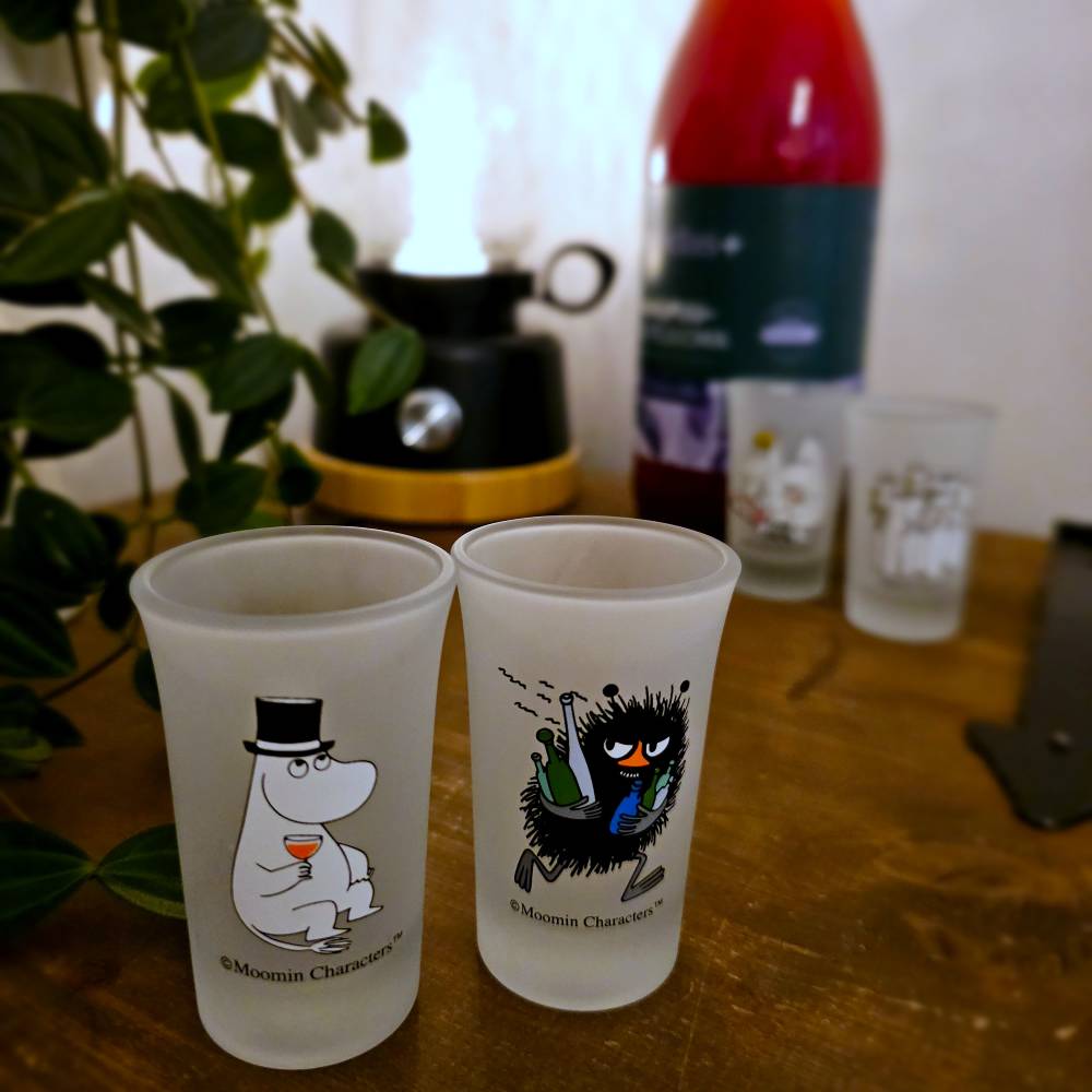 Mummipappa &amp; Stinky Mini Glass sett/2  TMF-Trade