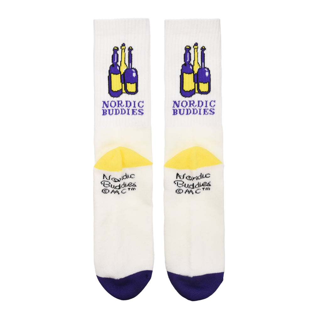 Stinky Menn Retro Soker Hvit - Nordicbuddies