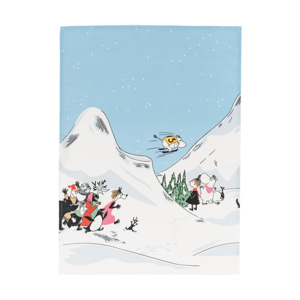 Mummi Skihopp GOTS Kjøkkenhåndkle 50x70cm - Moomin Arabia