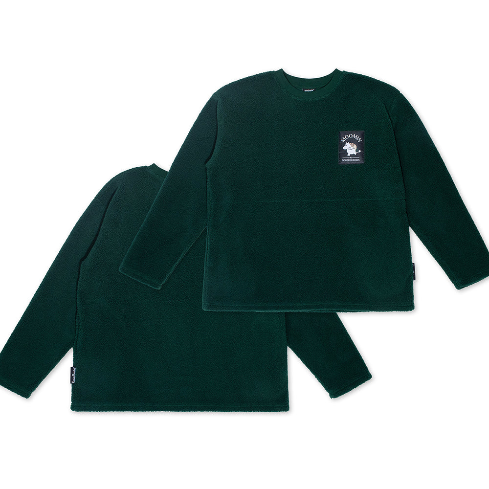 Mummitroll Fleece Voksen Mørkegrønn - Nordic Buddies