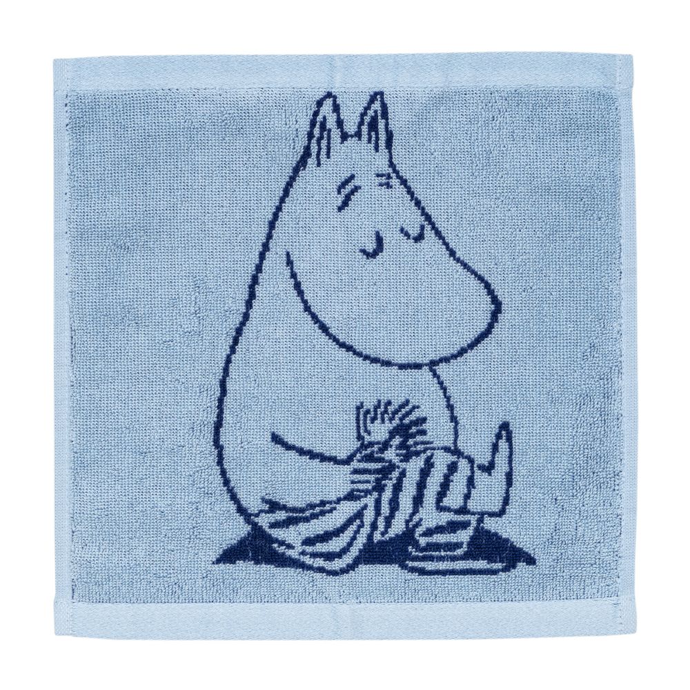 Moomintroll Hand Towel 25x25cm Navy - The Official Moomin Shop