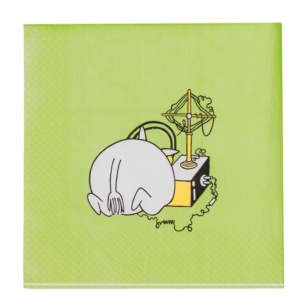 Moomintroll Napkin 33cm Green - The Official Moomin Shop