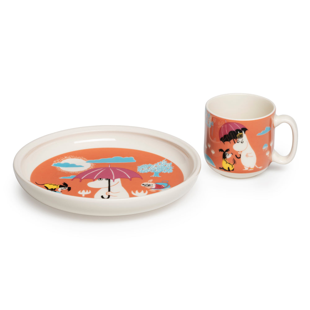 Moomin Under The Umbrella Children's Dining Set - The Official Moomin Shop