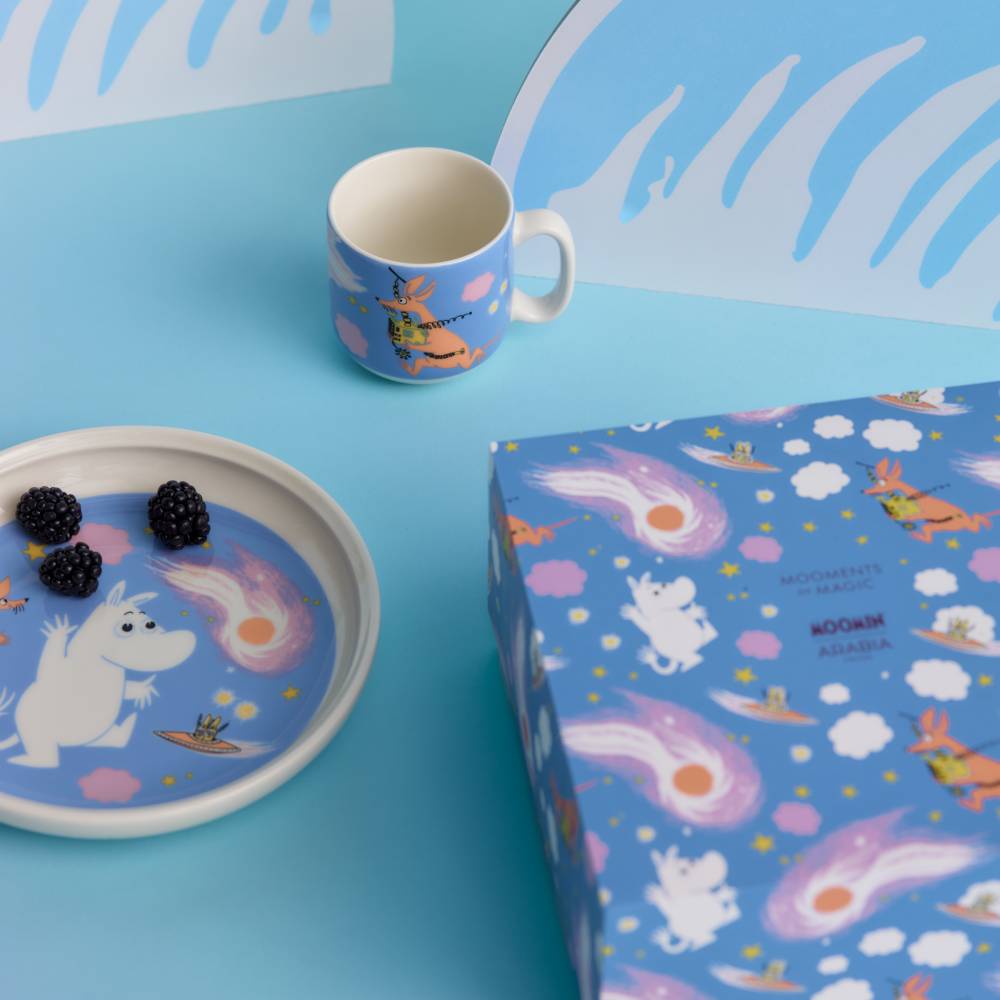 Moomin Space Adventure Napkin 33cm Blue - The Official Moomin Shop