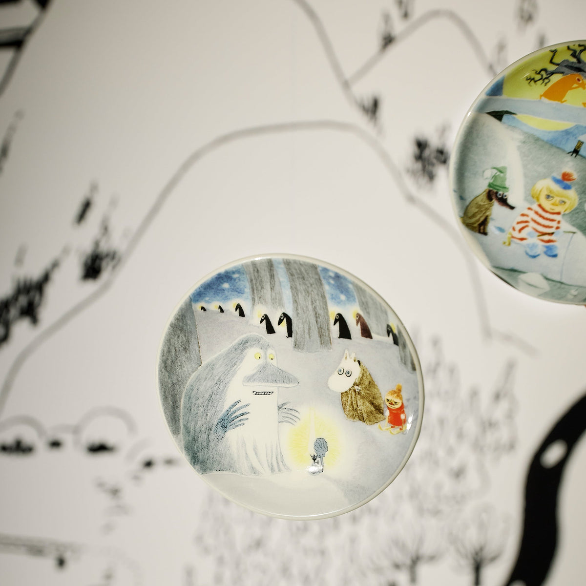Moomin Winternight Glow Mini Plate 10,5cm 2pc - The Official Moomin Shop