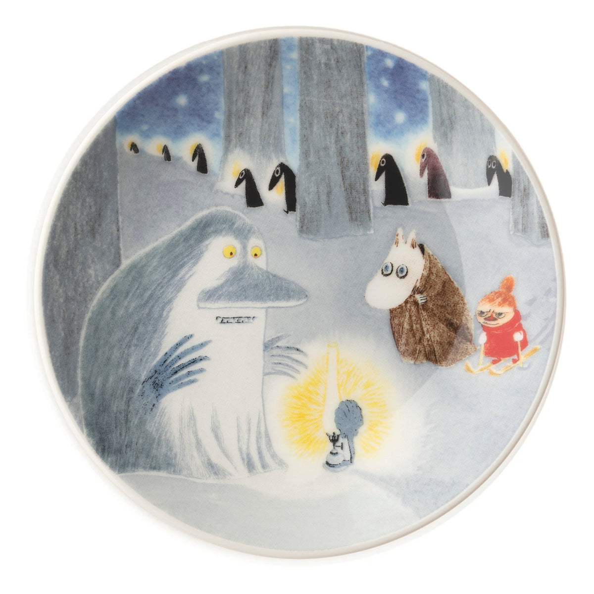 Moomin Winternight Glow Mini Plate 10,5cm 2pc - The Official Moomin Shop