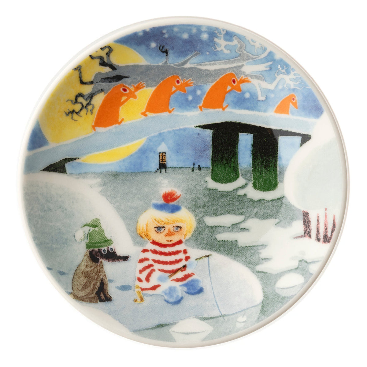 Moomin Winternight Glow Mini Plate 10,5cm 2pc - The Official Moomin Shop