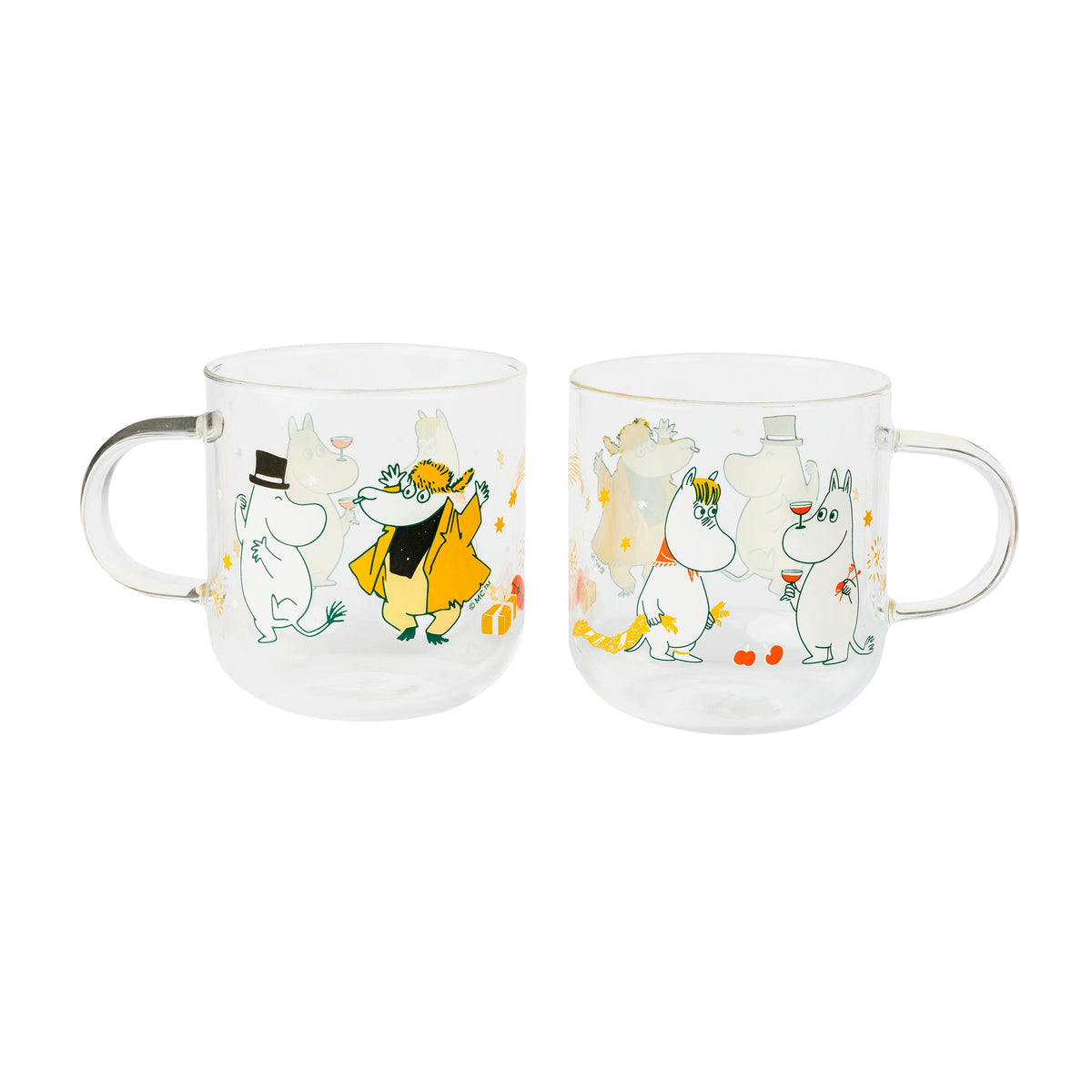 Moomin Gift Of Love Glass Mug 30cl 2set - The Official Moomin Shop