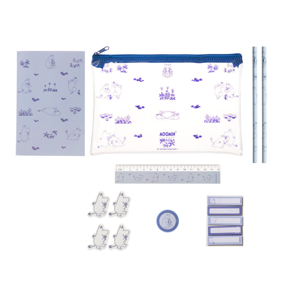 Moomintroll Stationery Set Blue - The Official Moomin Shop