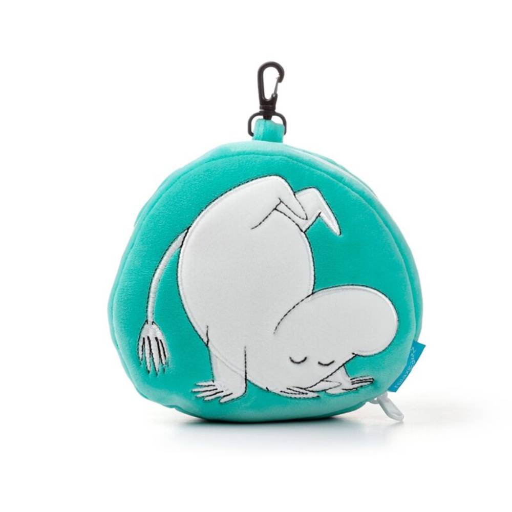 Moomin Relaxeazzz Plush Travel Pillow & Eye Mask Green - The Official Moomin Shop