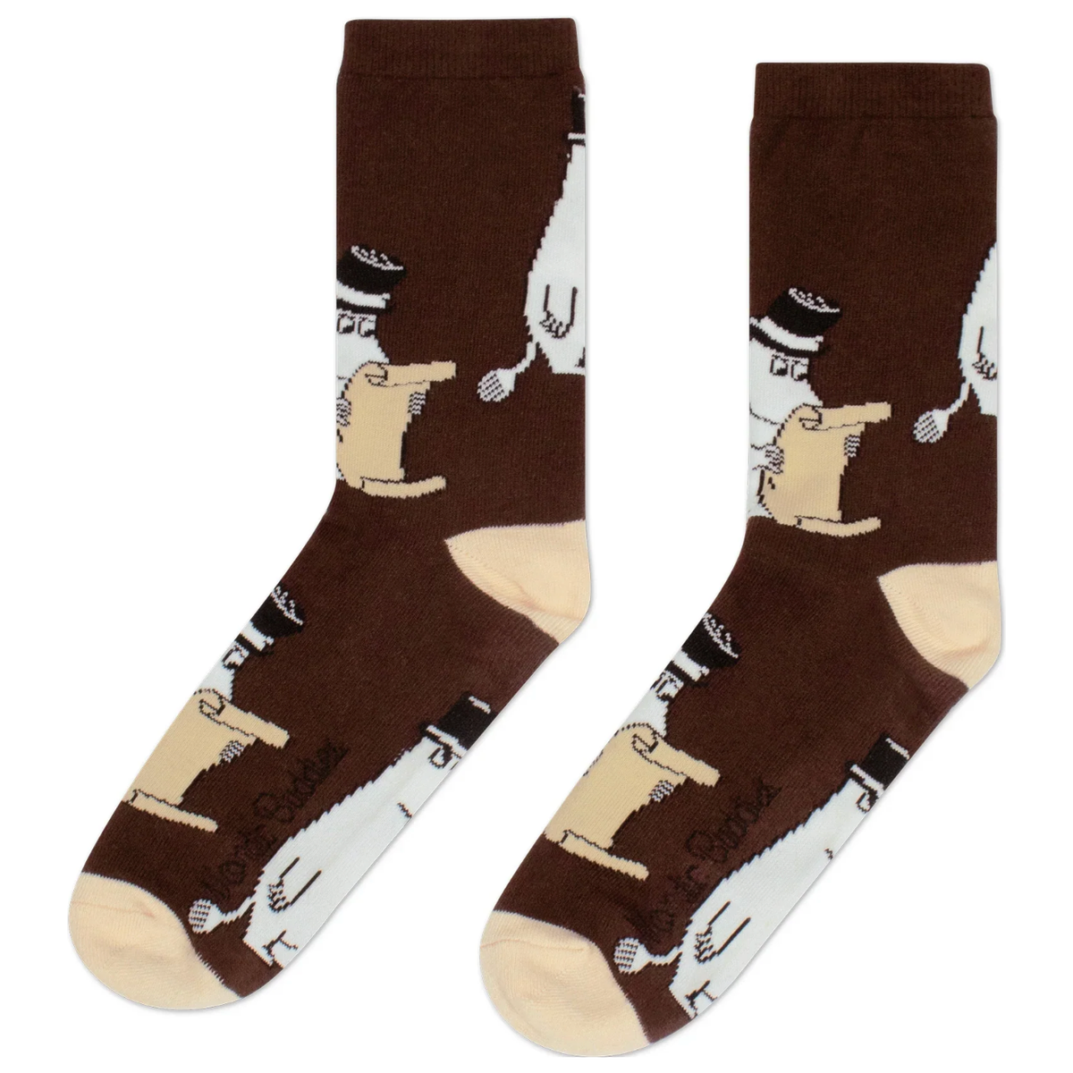 Mummipappa Brev Sokker Brun 40-45 - Nordicbuddies