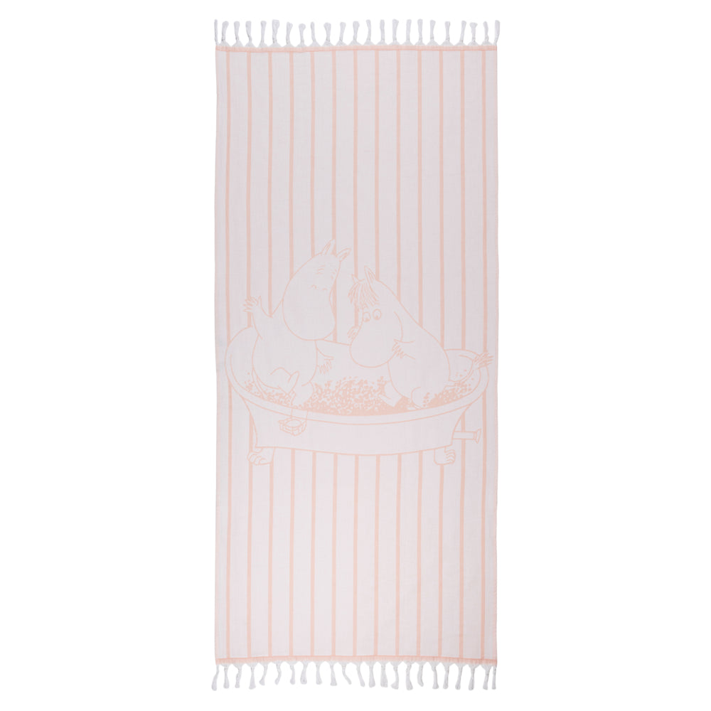 Mummi Hammam Håndkle Rosa 80x150cm - Moomin Arabia