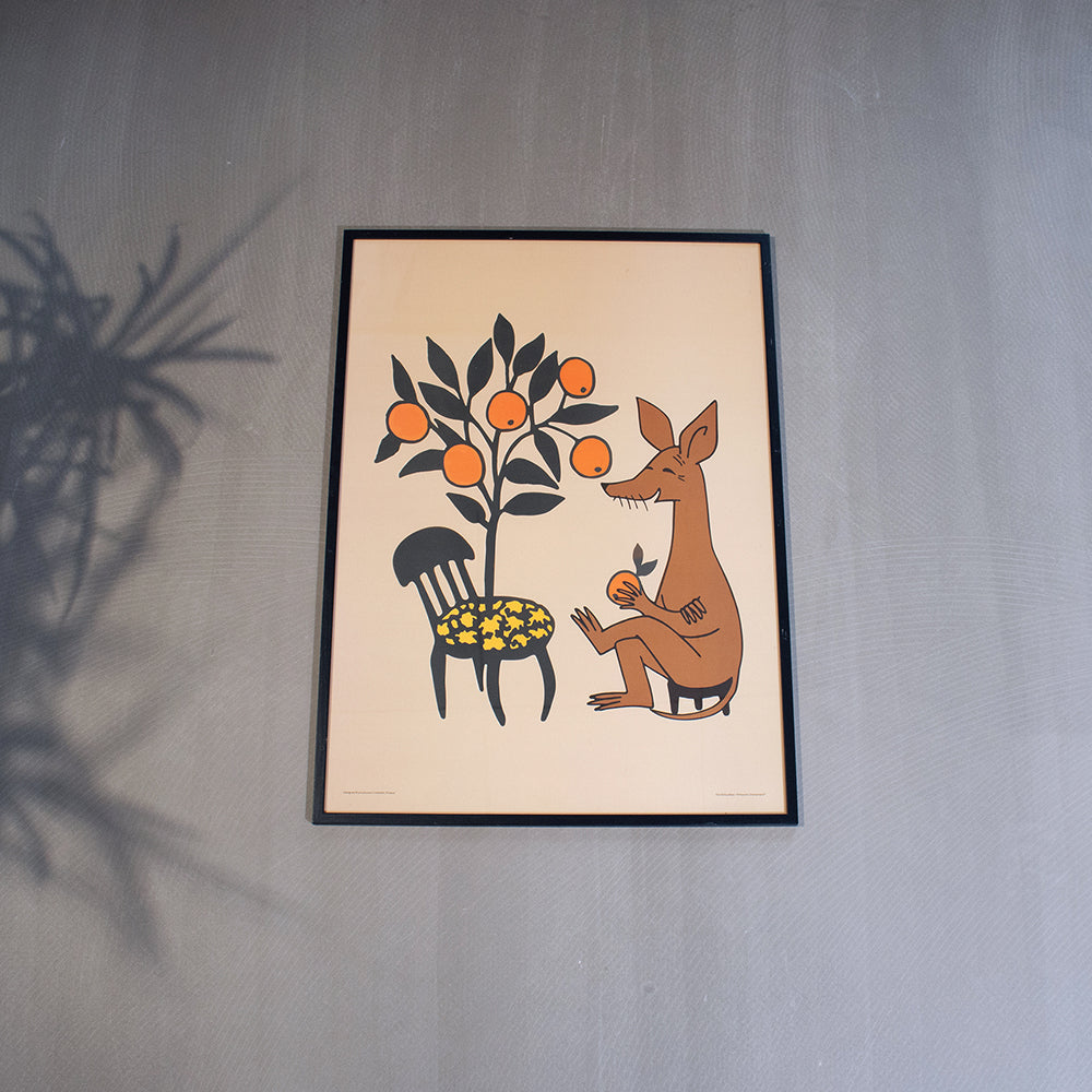 Sniff&#39;s Appelsiner Plakat Beige 50x70 cm - Nordicbuddies