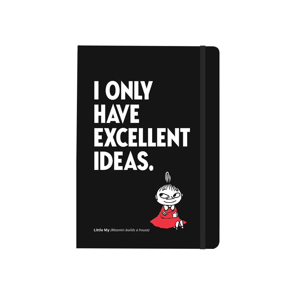 Little My Excellent Ideas Notebook A5 Black - The Official Moomin Shop