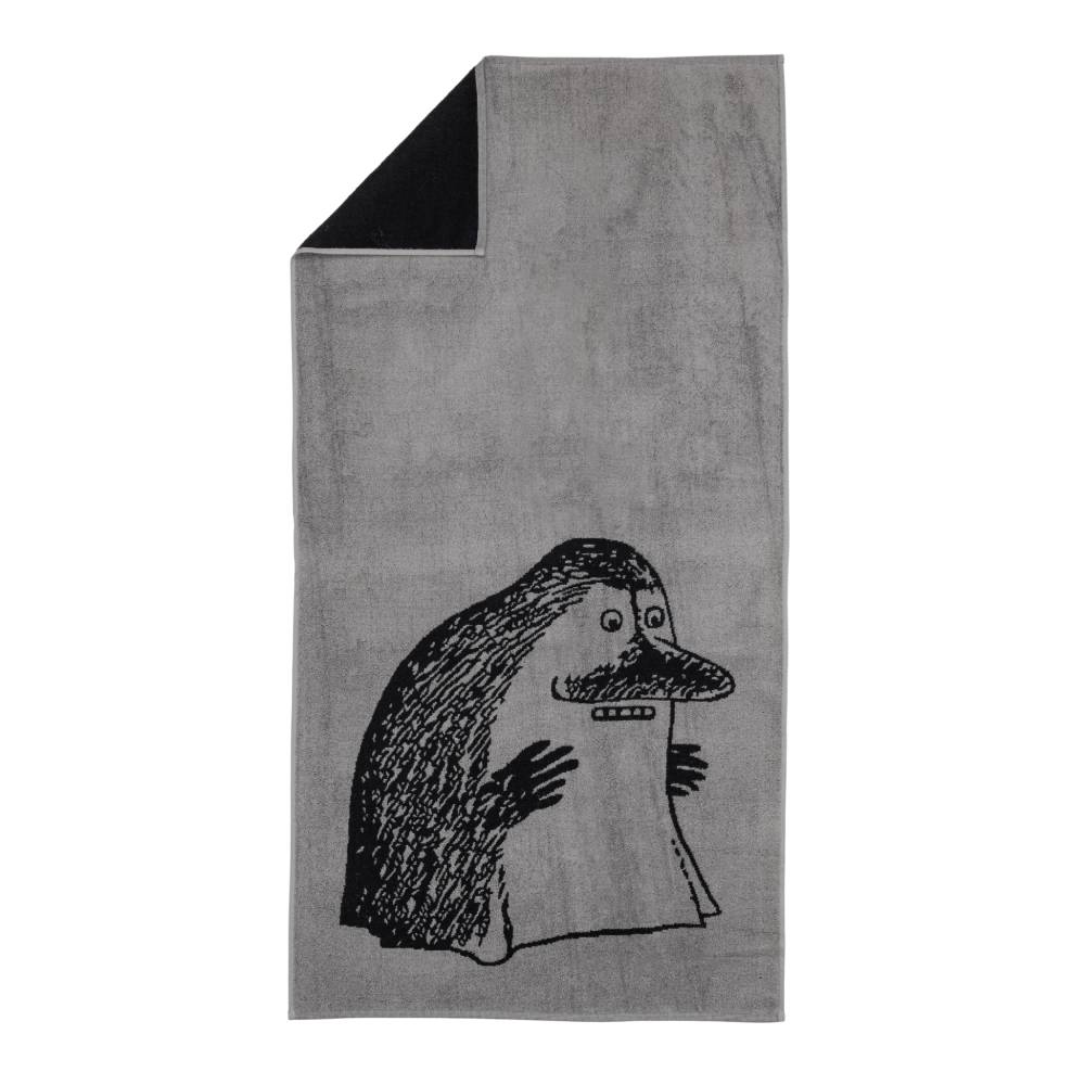 Hufsa badehåndkle 70x140 Grå - Moomin Arabia