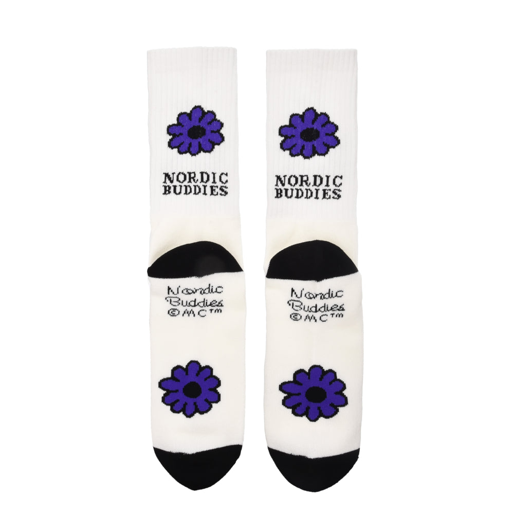 Mummitroll Menn Retro Sokker Hvit-Svart - Nordicbuddies