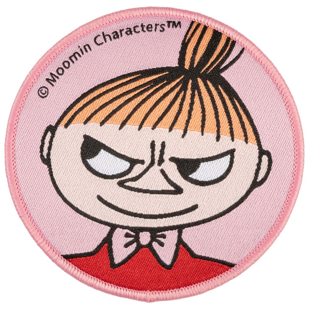 Little My Iron-On Patch Pink - The Official Moomin Shop