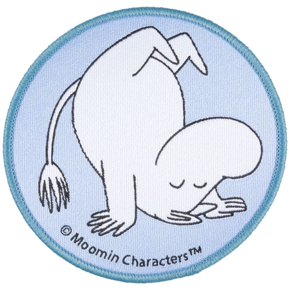 Moomintroll Upside Down Iron-On Patch Blue - The Official Moomin Shop