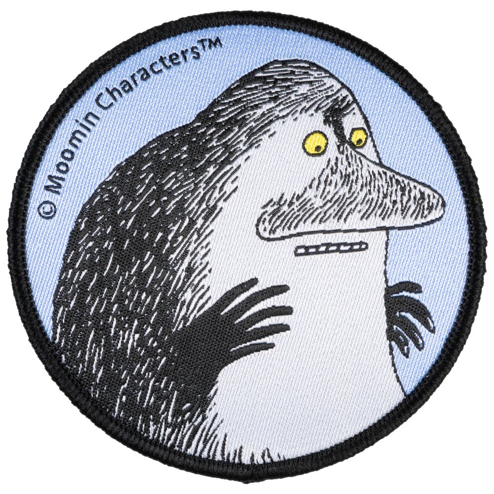 The Groke Iron-On Patch Blue - The Official Moomin Shop