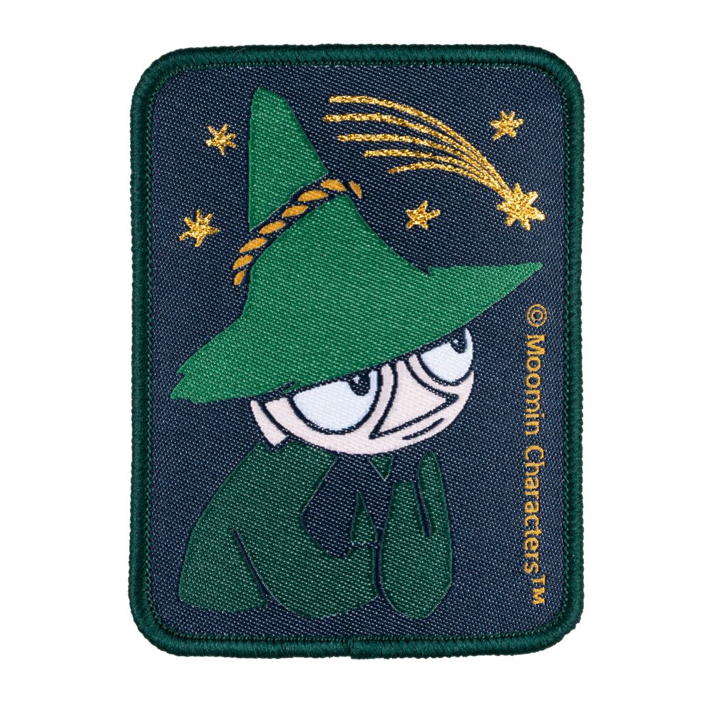 Snufkin Shooting Star Iron-On Patch Green - The Official Moomin Shop