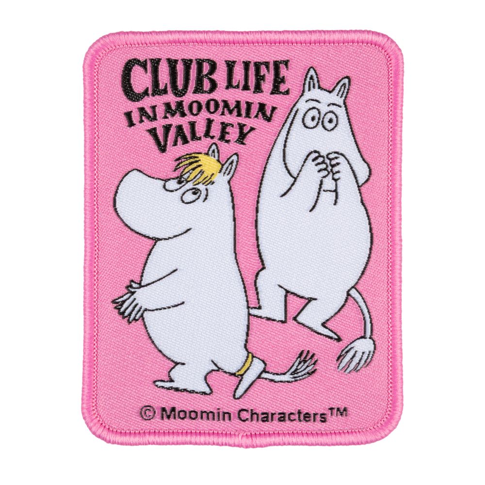 Moomin Club Life Iron-On Patch Pink - The Official Moomin Shop