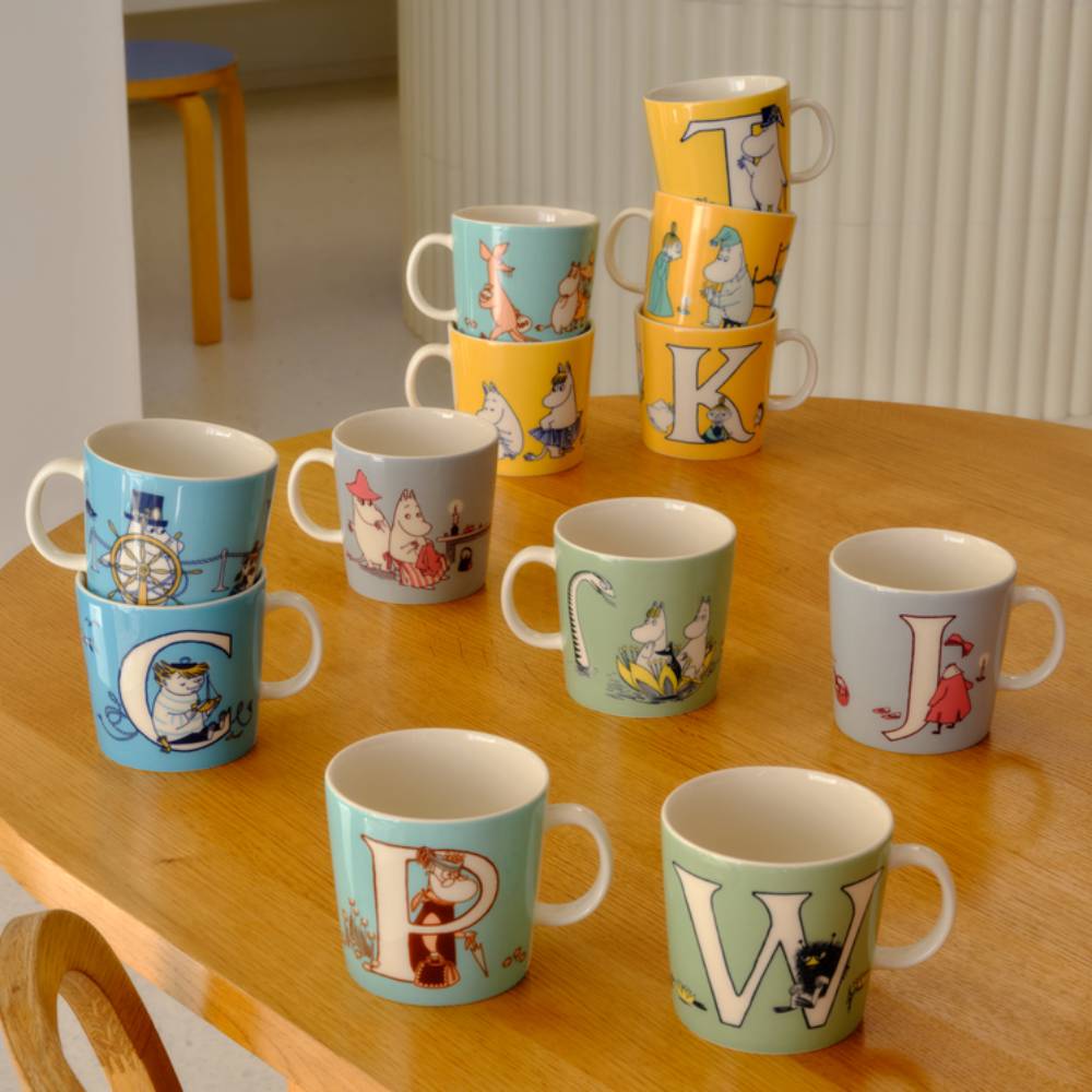 Mummi ABC Krus J 0,4L - Moomin Arabia