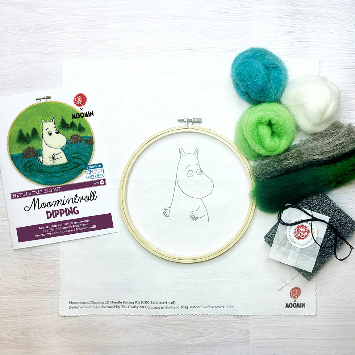 Mummitroll Bader Filtingsett - The Crafty Kit Company