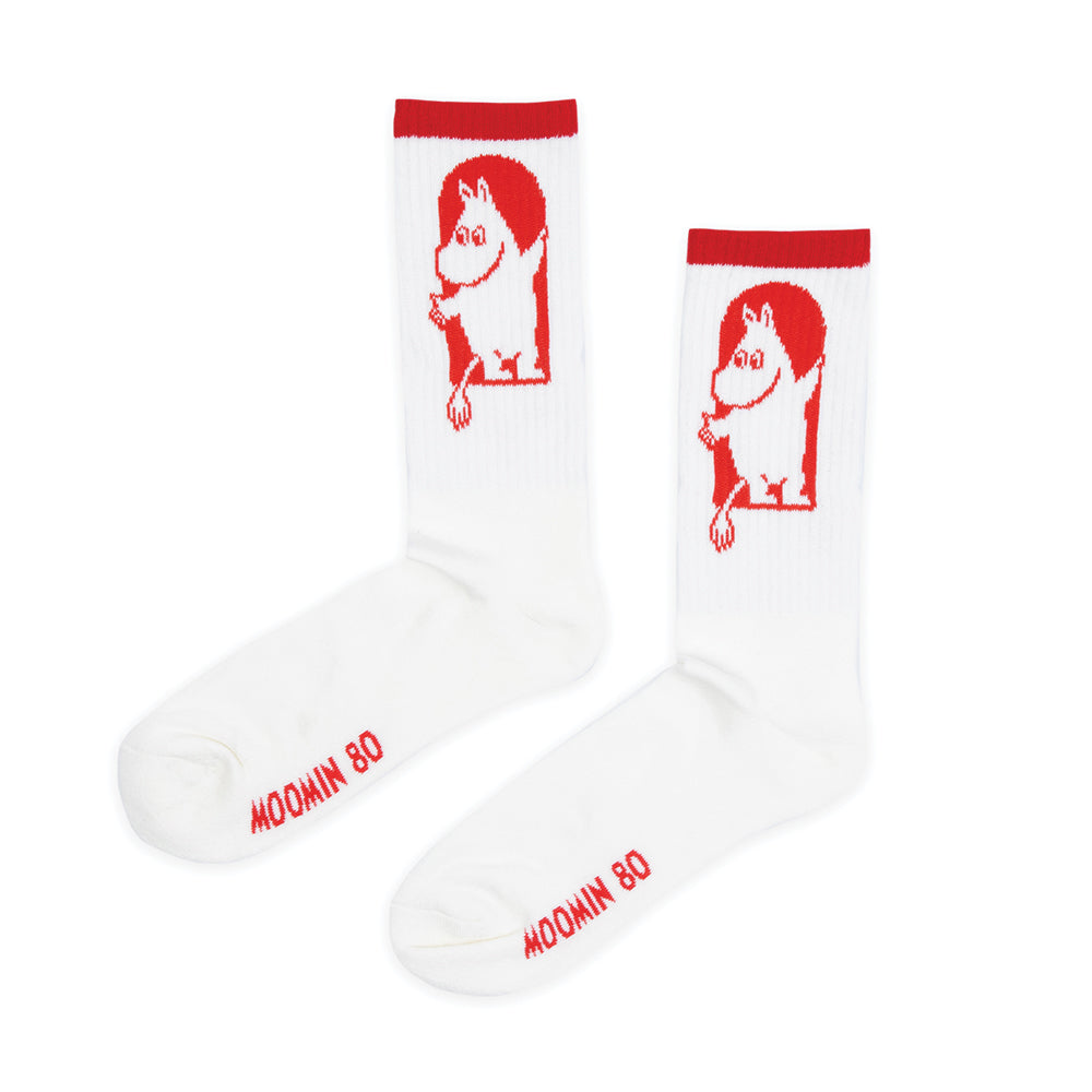 MOOMIN 80 Sokker Mummitroll Hvit 40-45 - Red Cross