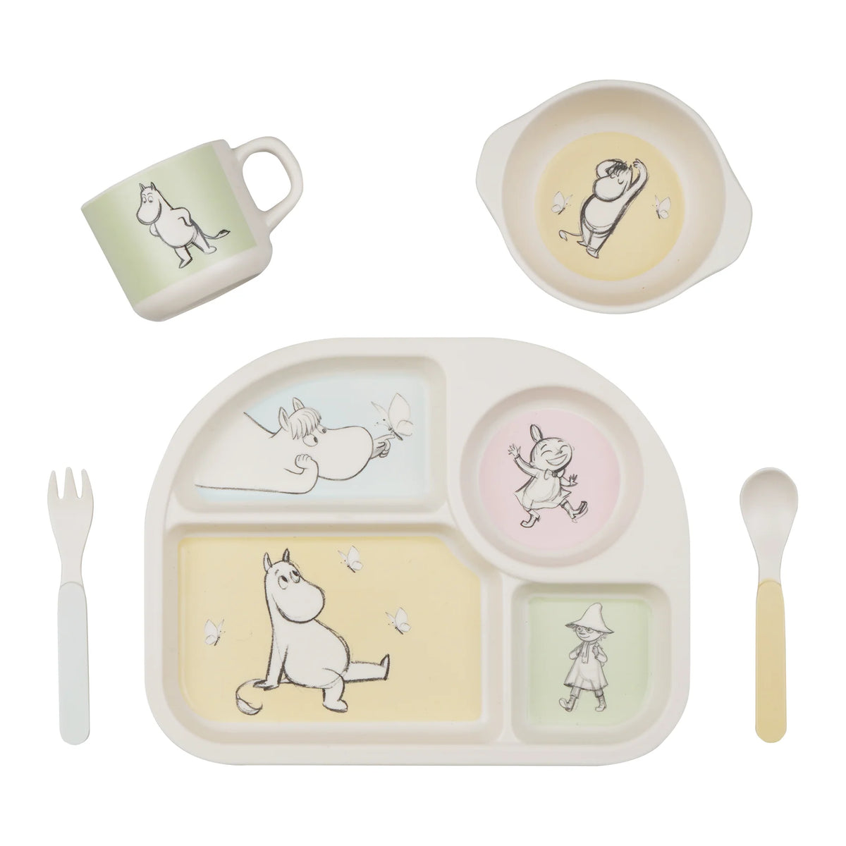 Moomin Sketch Måltidssett 5pc