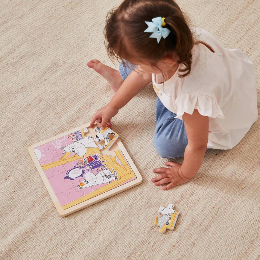 Mummi Rammepuslespill 16 brikker Bygging - Barbo Toys