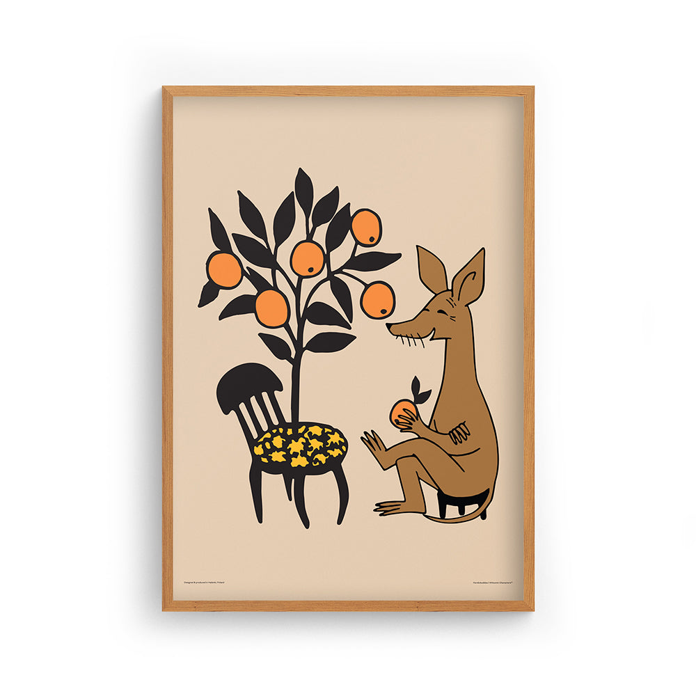 Sniff&#39;s Appelsiner Plakat Beige 50x70 cm - Nordicbuddies
