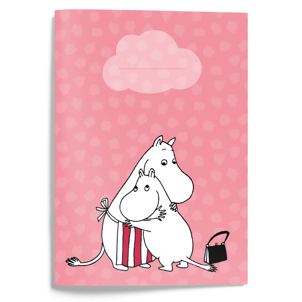 Moominmamma Hugging Notebook A5 Pink - The Official Moomin Shop
