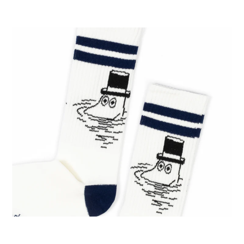 Mummipappa Retro Sokker Hvit - Nordicbuddies