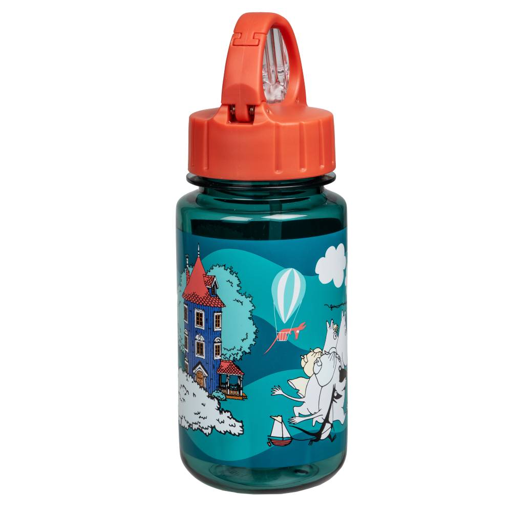 Mummi Drikkeflaske Sommer i hagen 3,5dl Teal - Martinex
