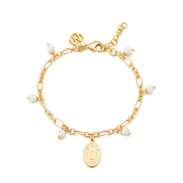 Armbånd Mummi 80 til barn - Gull og perler