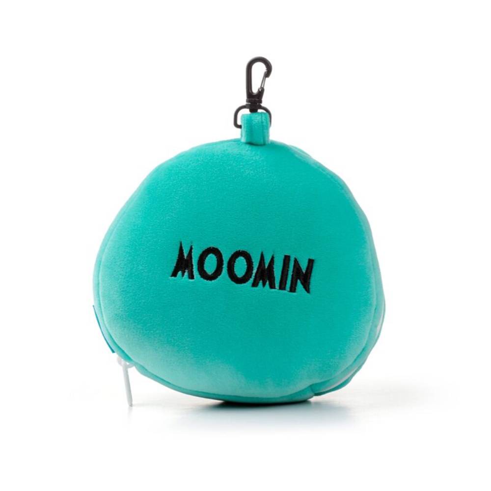 Moomin Relaxeazzz Plush Travel Pillow & Eye Mask Green - The Official Moomin Shop
