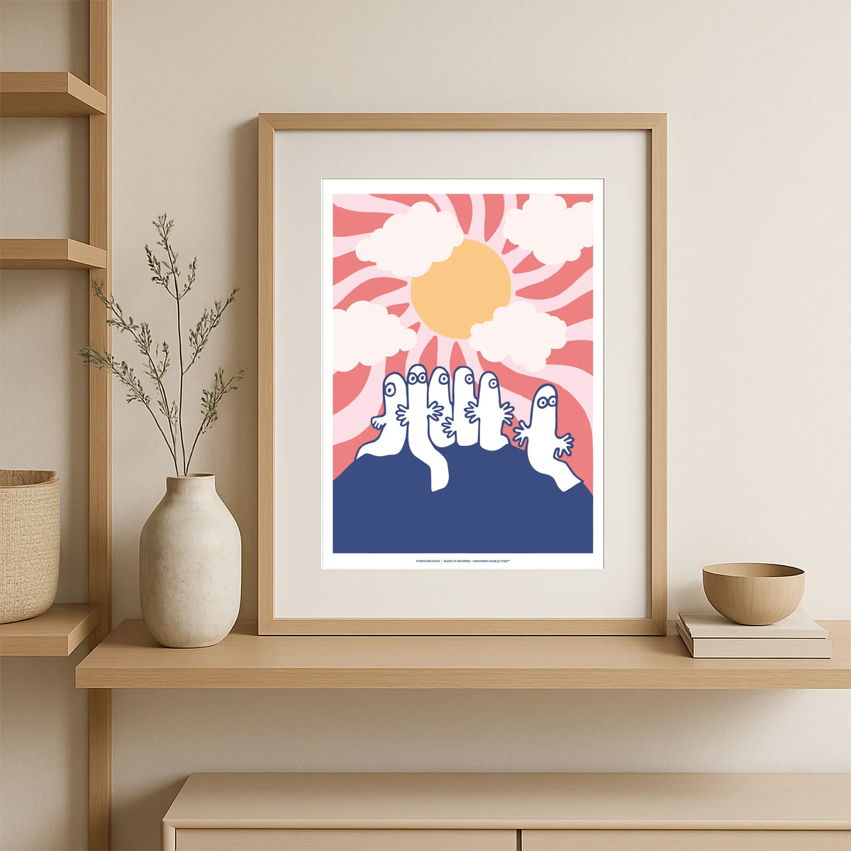 Plakat Hattifnattene i soloppgang 30 x 40 - Nordicbuddies