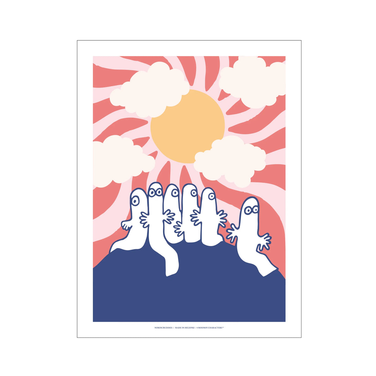 Plakat Hattifnattene i soloppgang 30 x 40 - Nordicbuddies