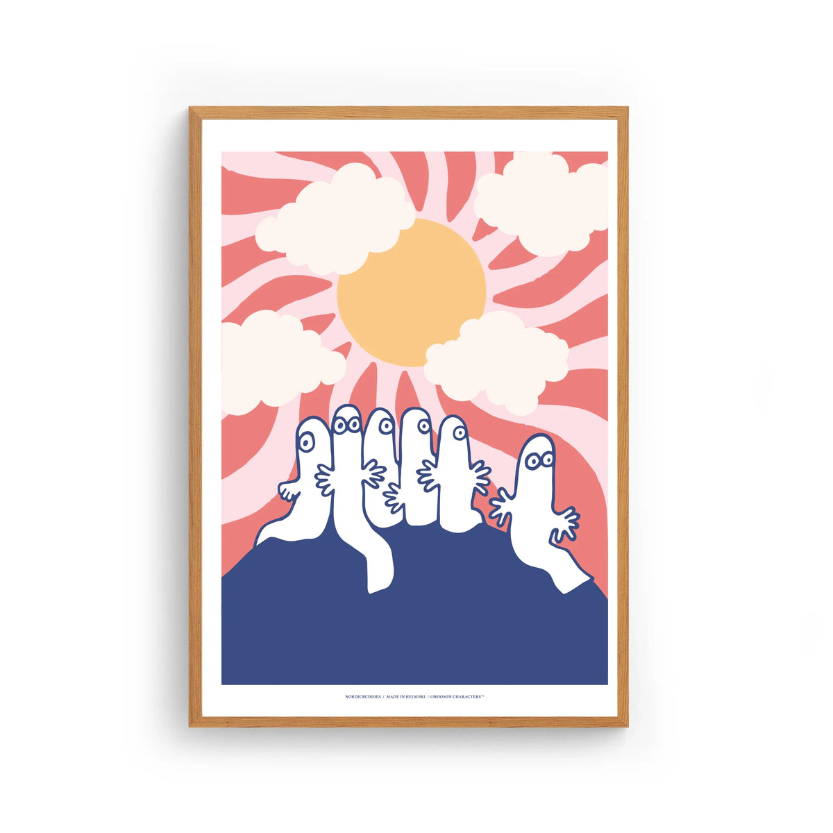 Plakat Hattifnattene i soloppgang 30 x 40 - Nordicbuddies