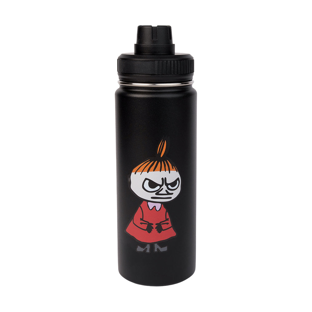 Little My Thermal Everyday Bottle 550ml Black - The Official Moomin Shop