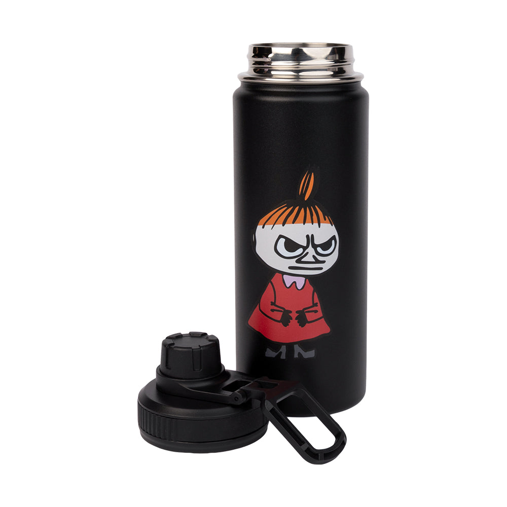 Little My Thermal Everyday Bottle 550ml Black - The Official Moomin Shop