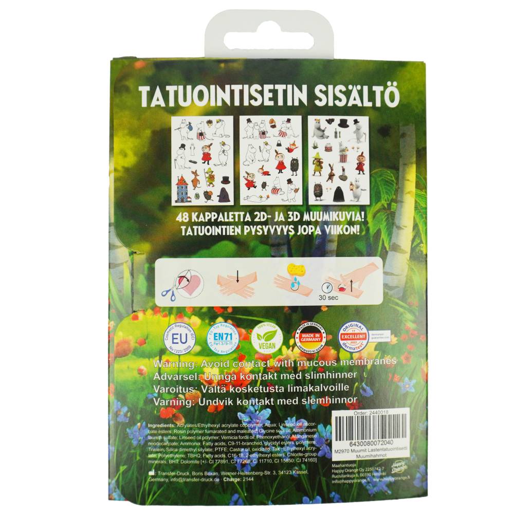 Mummi Tatto - sett av 48