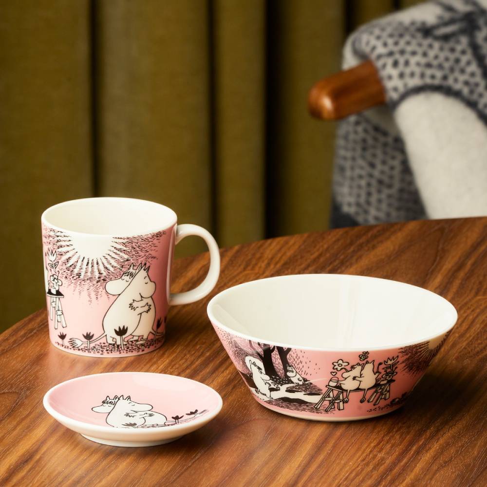 Mummi Skål 15cm Kjærlighet Rosa - Moomin Arabia