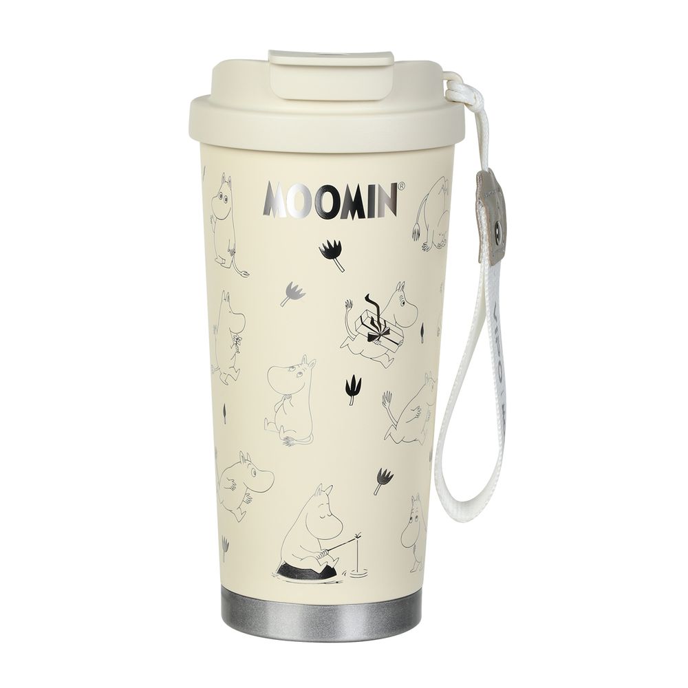 Moomintroll Vacuum Cup White 580ml - The Official Moomin Shop