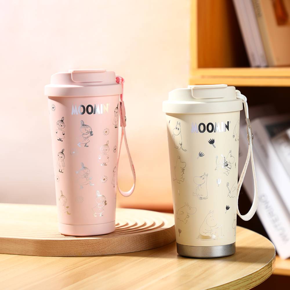 Moomintroll Vacuum Cup White 580ml - The Official Moomin Shop
