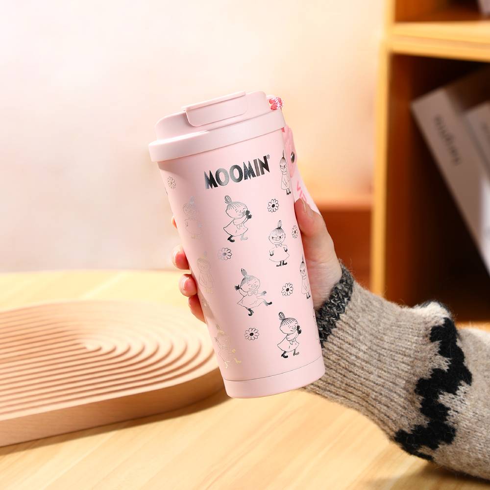Little My Vacuum Cup Pink 580ml - The Official Moomin Shop
