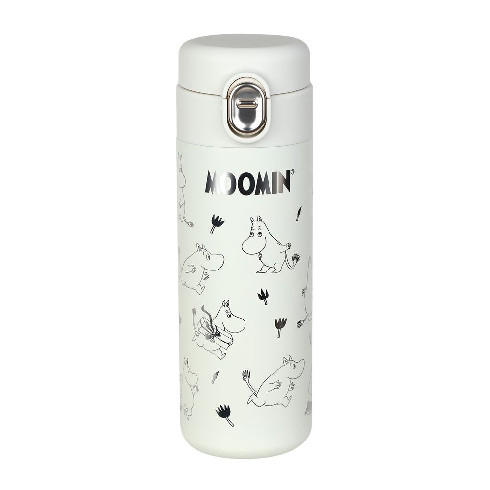 Moomintroll Vacuum Cup White 420ml - The Official Moomin Shop