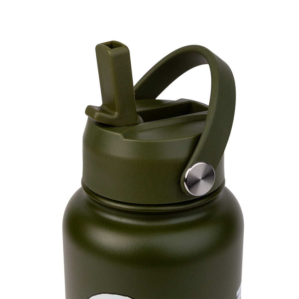 Moomintroll Lighting Weights Thermal Bottle 1L Green - The Official Moomin Shop