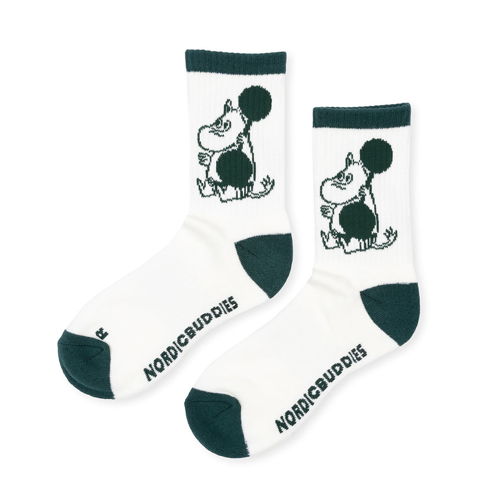 Moomintroll Exercising Active Socks 36-42 Green - The Official Moomin Shop